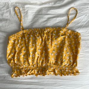 Pacsun Floral Crop Top